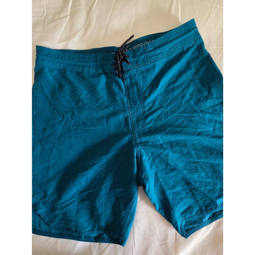 Old Navy Men's Teal Swim Trunks with Drawstring